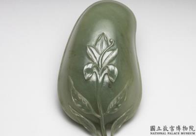 图片[3]-Jade gourd-shaped water container with single handle, Qing dynasty-China Archive